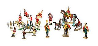 * A Collection of Hand Painted Lead Toy Soldiers Height of tallest 3 7/8 inches.