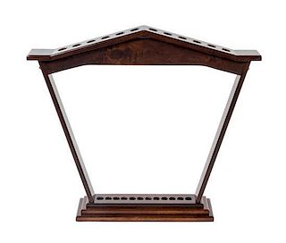 * An Edwardian Style Mahogany Cane Stand Height 28 inches.