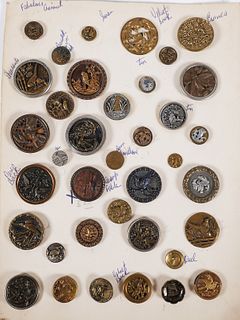 Collection of Antique Metal Buttons