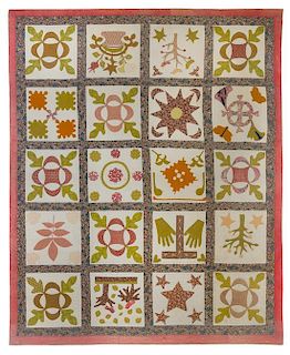 An American Patchwork Quilt 86 x 71 inches.