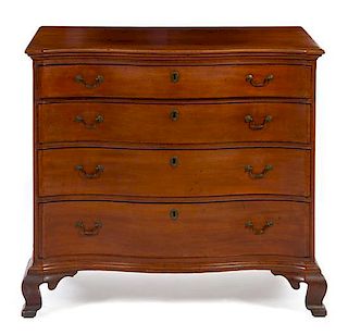 An American Cherry Chest of Drawers Height 35 x width 40 x depth 21 inches.