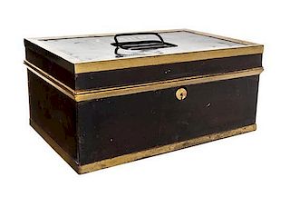 An American Tole Cash Box Width 13 1/4 inches.