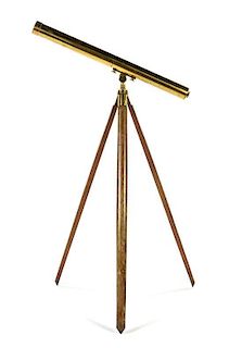 * A Brass Telescope Length of main tube 41 1/2 inches.