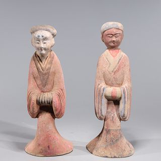 Two Early Style Chinese Ceramic Figures