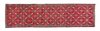 A Northwest Persian Wool Runner 12 feet 9 inches x 3 feet 5 inches.