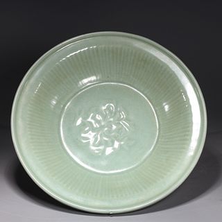 Chinese Celadon Glazed Ceramic Serving Dish
