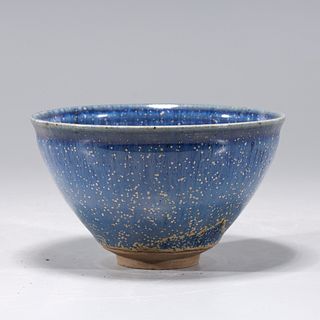 Chinese Blue Glazed Ceramic Bowl