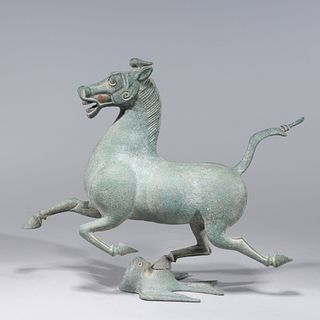 Chinese Bronze Model of a Horse