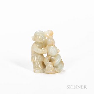 Jade Carving of Two Boys