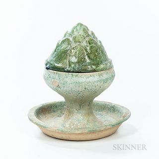 Green-glazed Pottery "Boshan" Censer