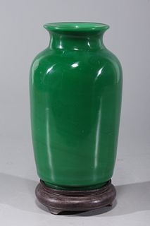 Chinese Beijing Glass Vase