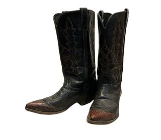 Men's CODE WEST Leather Cowboy Boots 9.5