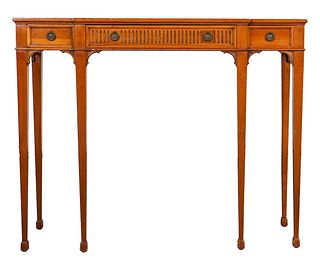 English Sheraton Manner Console Table