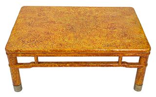 Modern Asian Faux Finished Style Coffee Table