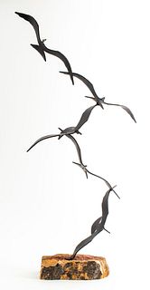 Bahar Bijan Birds in Flight Modern Sculpture