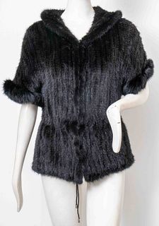 Sherry Cassin Fur Vest with Hood