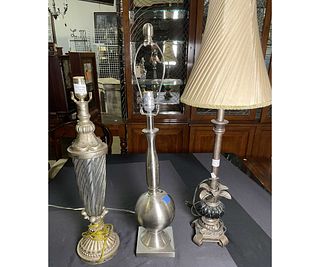 MIXED LOT OF THREE TABLE LAMPS