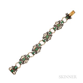 Antique Emerald Bracelet