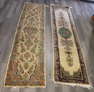 2 Antique And Finely Hand Woven Runners.