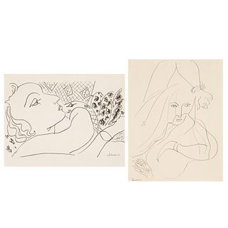 Henri Matisse, Group of Two Collotypes: Dessins: Themes et Variations, 1942