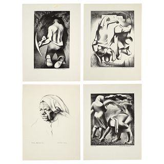 Kenneth Adams, Group of Four Offset Lithographs