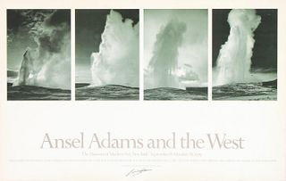 Ansel Adams and the West Signed Poster
