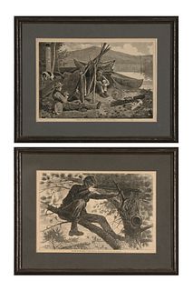 After Winslow Homer, Two Harper's Weekly Prints
