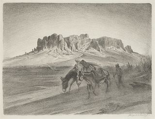 Joseph Imhof, Superstition Mountains, 1942