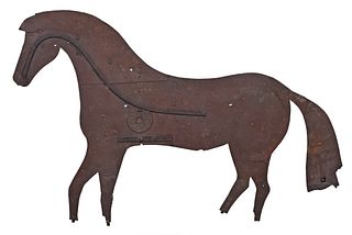 Sheet Iron Folk Art Horse Silhouette