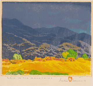 Gustave Baumann, Rain in the Mountains, 1926/1956