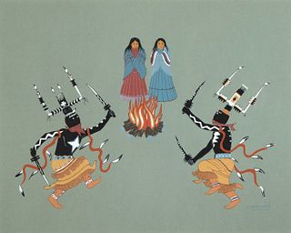 Allan Houser, Apache Crown Dance, 1952