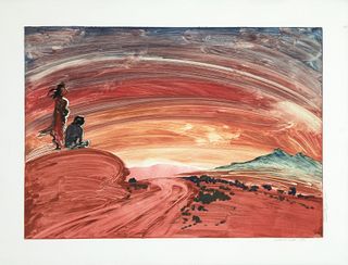Shonto Begay, Sunset Over Leupp, 1997