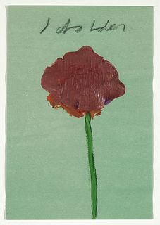 Fritz Scholder, Untitled (Single Flower)