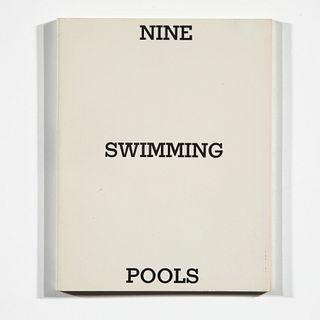 Ed Ruscha, Nine Swimming Pools and a Broken Glass, 1968