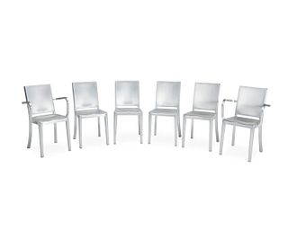 A set of Philippe Starck "Hudson" chairs, for Emeco