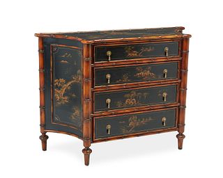 A Chinoiserie chest of drawers