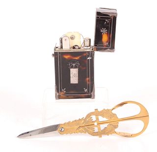 A 19th Century Necessaire and a Pair of Scissors