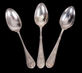 Three 20th Century Sterling Silver Spoons