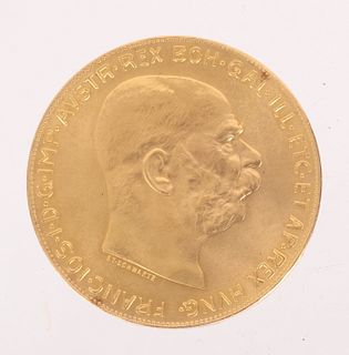 100 Austrian Corona Gold Coin 1915 #1