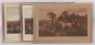 Three 19th Century English Hunt Scene Engravings