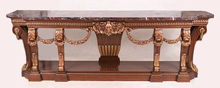 A Large Marble Console Table