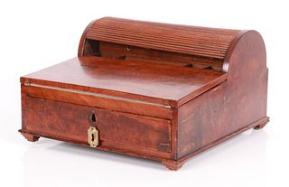 American Ca. 1820 Tambour Writing Desk