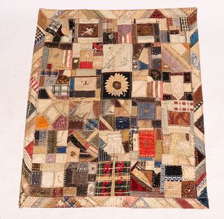 A Victorian Crazy Quilt Dated 1888