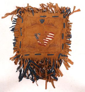 Patriotic American Leather Folk Art