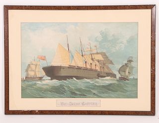 The Great Eastern, 19th Century Nautical Lithograph