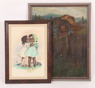 Two Pieces of Black Americana Art