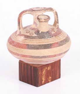 Mycenaean Pottery Spouted Stirrup Jar