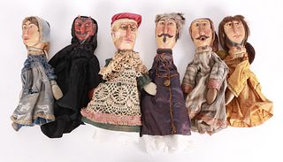 Six WPA Puppets