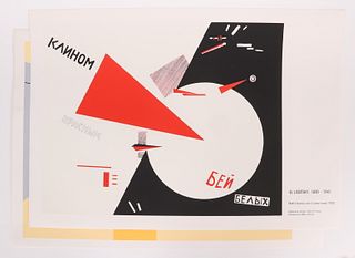 Two Silkscreen Posters After El Lissitzky