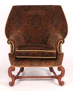 A Designer Baroque Style Easy Chair, Leopard